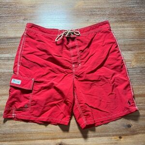 Polo Ralph Lauren Swim‎ Trunks Red Swimwear Beach Pool XL